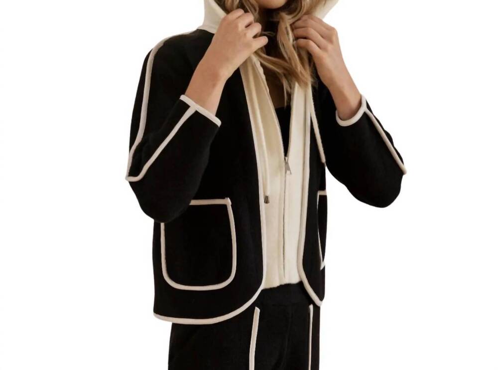 NEW JOH sasha knit sweater jacket in black